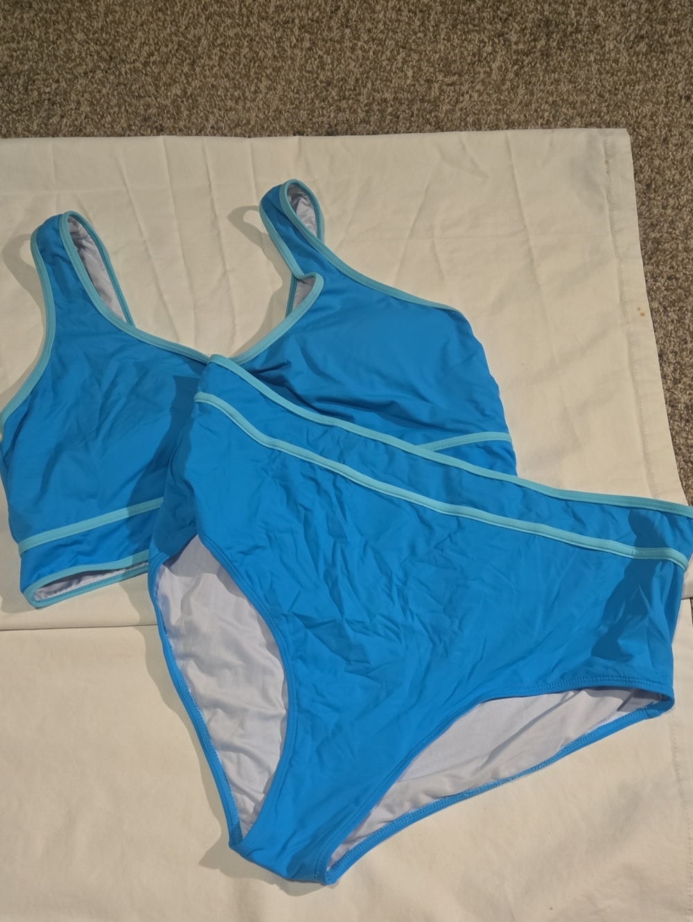 Women’s Blue Two-Piece Sport Bikini Set